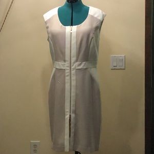 Fabulous cream and tan dress size 14